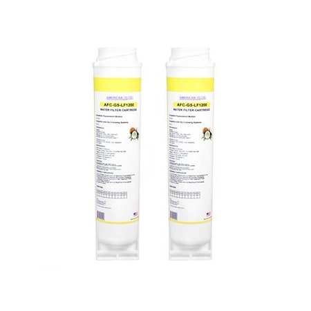 American Filter Co AFC Brand AFC-G5-LF1200, Compatible to GE FQSLF Water Filters (2PK) Made by AFC AFC-G5-LF1200-2p-4108